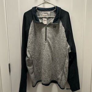 Men’s XXL Cinch Quarter Zip Sweatshirt Lightweight Polyester